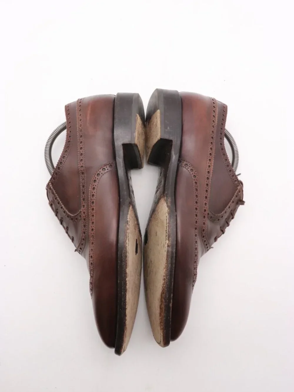 Suitsupply Oxford Wingtip Men's Size 9 Brown Leather Derby Dress Shoes Lace Up